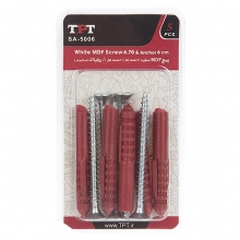 TPT SA-5006 MDF Screw And Rawlplug Pack Of 5 PCS