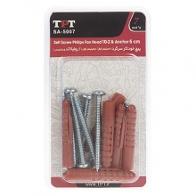 TPT SA-5007 Self Screw And Rawlplug Pack Of 7 PCS